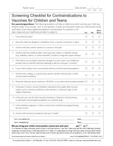 childhood-teen_immunizations_screening_questionnaire | The Kid's Doctor ...